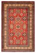 Geometric  Traditional Red Area rug 6x9 Afghan Hand-knotted 391873