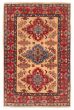 Bordered  Transitional Ivory Area rug 3x5 Afghan Hand-knotted 392716