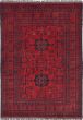 Traditional Red Area rug 3x5 Afghan Hand-knotted 238466