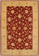 Bordered  Traditional Red Area rug 5x8 Afghan Hand-knotted 268390