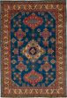 Bohemian  Geometric Blue Area rug 5x8 Afghan Hand-knotted 271404