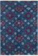 Casual  Transitional Blue Area rug 5x8 Indian Hand-knotted 280594