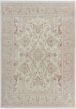 Bordered  Traditional Ivory Area rug 6x9 Turkish Hand-knotted 280837