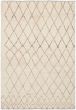 Casual  Transitional Ivory Area rug 5x8 Indian Hand-knotted 286573
