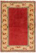 Southwestern  Vintage/Distressed Red Area rug 4x6 Turkish Hand-knotted 305891