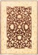 Bordered  Traditional Brown Area rug 5x8 Pakistani Hand-knotted 318451