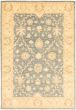 Bordered  Traditional Ivory Area rug 5x8 Pakistani Hand-knotted 319852