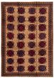 Bordered  Tribal Brown Area rug 5x8 Afghan Hand-knotted 325904
