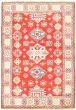 Bordered  Traditional Red Area rug 3x5 Afghan Hand-knotted 328928