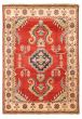 Bordered  Traditional Red Area rug 3x5 Afghan Hand-knotted 329428