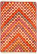 Flat-weaves & Kilims  Geometric Red Area rug 3x5 Turkish Flat-weave 330181