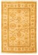 Bordered  Traditional Ivory Area rug 3x5 Afghan Hand-knotted 331236