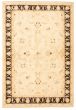 Bordered  Traditional Ivory Area rug 5x8 Afghan Hand-knotted 331365