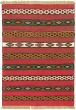 Carved  Tribal Red Area rug 3x5 Turkish Hand-knotted 334912