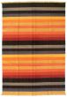 Bohemian  Transitional Black Area rug 4x6 Turkish Flat-weave 335447