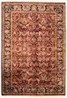 Bordered  Traditional Red Area rug 5x8 Indian Hand-knotted 335486