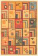 Casual  Transitional Multi Area rug 5x8 Turkish Flat-weave 335917