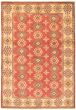 Bordered  Traditional Red Area rug 3x5 Afghan Hand-knotted 337225