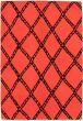 Moroccan  Tribal Red Area rug 5x8 Nepal Hand-knotted 337897