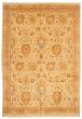 Bordered  Traditional Ivory Area rug 10x14 Pakistani Hand-knotted 338132