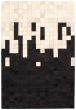 Accent  Transitional Black Area rug 3x5 Argentina Handmade 340289