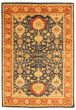 Bordered  Traditional Blue Area rug 5x8 Pakistani Hand-knotted 341431