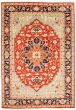 Bordered  Traditional Brown Area rug 10x14 Indian Hand-knotted 344990