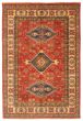 Bordered  Traditional Red Area rug 6x9 Afghan Hand-knotted 348303