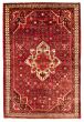 Bordered  Traditional Red Area rug 4x6 Persian Hand-knotted 352430