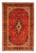 Bordered  Traditional Red Area rug 5x8 Persian Hand-knotted 352589