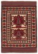 Bordered  Tribal Ivory Area rug 3x5 Afghan Hand-knotted 356046