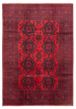 Bordered  Traditional Red Area rug 6x9 Afghan Hand-knotted 360197