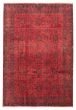 Bordered  Traditional Red Area rug 6x9 Afghan Hand-knotted 360213