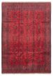 Bordered  Traditional Red Area rug 6x9 Afghan Hand-knotted 360222