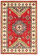 Bordered  Traditional Red Area rug 6x9 Afghan Hand-knotted 361385