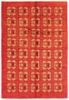Casual  Transitional Red Area rug 6x9 Pakistani Hand-knotted 362817
