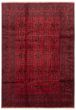 Bordered  Traditional Red Area rug 6x9 Afghan Hand-knotted 364439