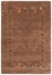 Gabbeh  Tribal Brown Area rug 3x5 Indian Hand Loomed 364664