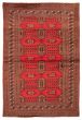 Bordered  Traditional Red Area rug 3x5 Pakistani Hand-knotted 367287