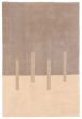 Casual  Contemporary Grey Area rug 4x6 Indian Hand Tufted 368803