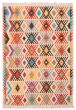 Flat-weaves & Kilims  Transitional Ivory Area rug 6x9 Turkish Flat-Weave 374491