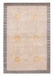 Bordered  Transitional Grey Area rug 3x5 Nepal Hand-knotted 374697