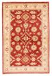 Bordered  Traditional Red Area rug 3x5 Afghan Hand-knotted 374987