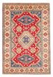 Bordered  Traditional Red Area rug 6x9 Afghan Hand-knotted 376861