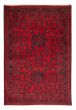 Bordered  Traditional Red Area rug 3x5 Afghan Hand-knotted 376906