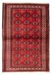 Bordered  Tribal Red Area rug 3x5 Persian Hand-knotted 381483