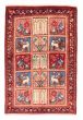 Bordered  Traditional Red Area rug 3x5 Persian Hand-knotted 382464