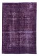 Overdyed  Transitional Purple Area rug 5x8 Turkish Hand-knotted 385762
