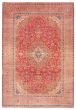 Vintage/Distressed Red Area rug 9x12 Turkish Hand-knotted 388586