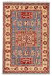 Bordered  Transitional Blue Area rug 3x5 Afghan Hand-knotted 392704
